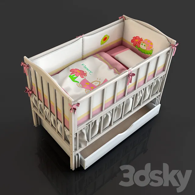 Cots Sofia 3D Model Cots Sofia 3D Model