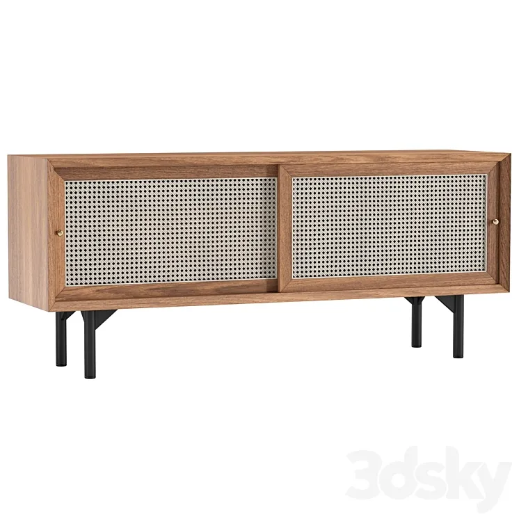 Cottage Natural TV Stand with Rattan Woven Doors 3D Model Free Download Cottage Natural TV Stand with Rattan Woven Doors 3D Model Free Download