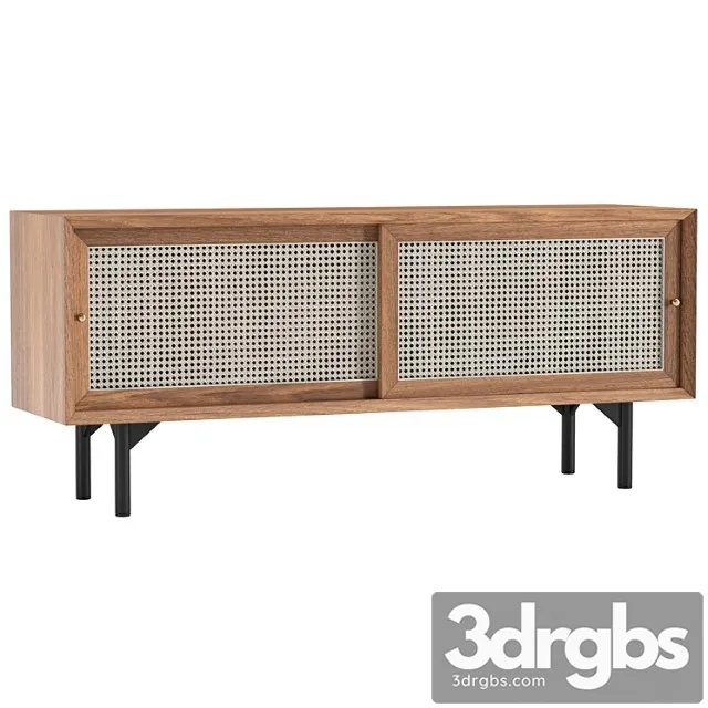 Cottage natural tv stand with rattan woven doors Cottage natural tv stand with rattan woven doors