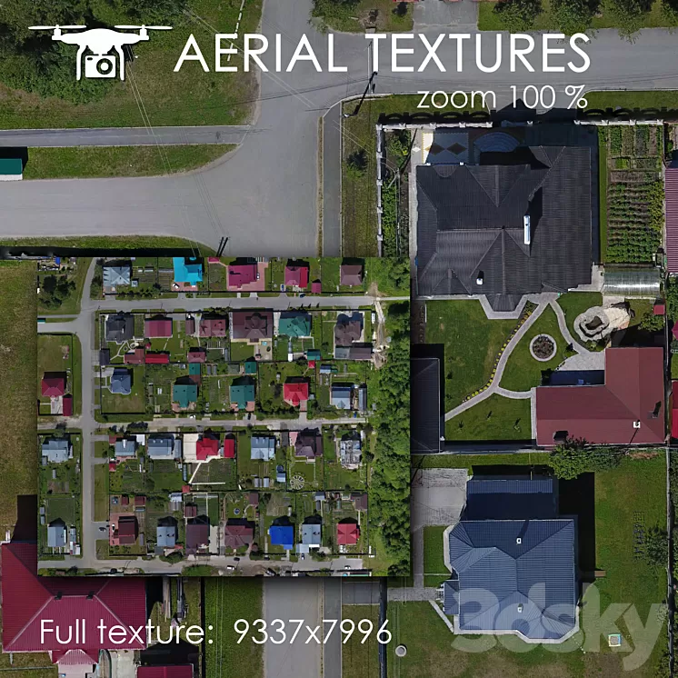 Cottage village 3D Model