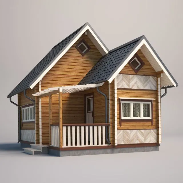 Cottages 3D Model Cottages 3D Model