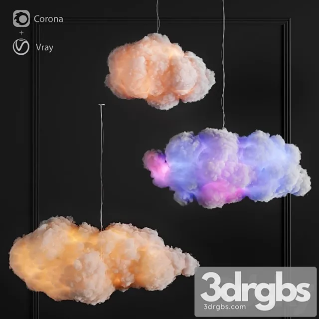 Cotton Clouds Light 3D Model Download Cotton Clouds Light 3D Model Download