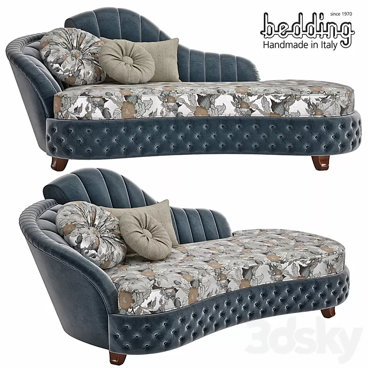 Couch Bedding Sipario 3D Model Couch Bedding Sipario 3D Model