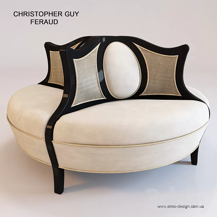 Couch Christopher Guy Feraud 60-0414 3D Model