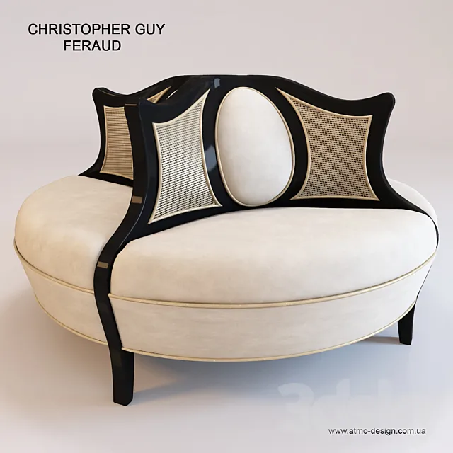 Couch. Christopher Guy. Feraud 60-0414 3DModel Couch. Christopher Guy. Feraud 60-0414 3DModel