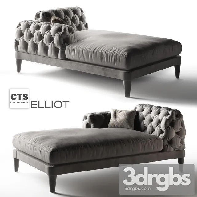 Couch Elliot CTS Salotti 3D Model Download Couch Elliot CTS Salotti 3D Model Download