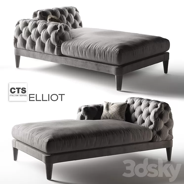 Couch ELLIOT CTS SALOTTI 3D Model Couch ELLIOT CTS SALOTTI 3D Model
