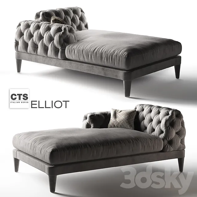 Couch ELLIOT CTS SALOTTI 3DModel Couch ELLIOT CTS SALOTTI 3DModel