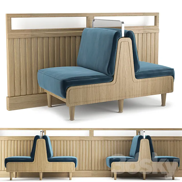 Couch for catering 3D Model