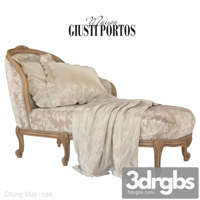 Couch NOUVELLE 430 Giusti Portos 3D Model Download