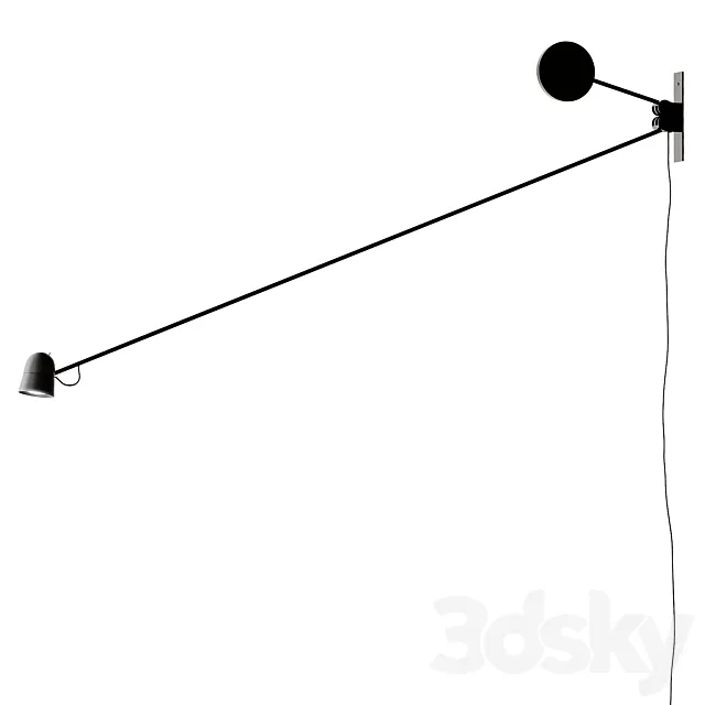 COUNTERBALANCE wall lamp from LUCEPLAN 3D Model COUNTERBALANCE wall lamp from LUCEPLAN 3D Model