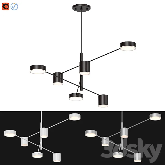 Counterpoint 6-lights 3D Model Counterpoint 6-lights 3D Model