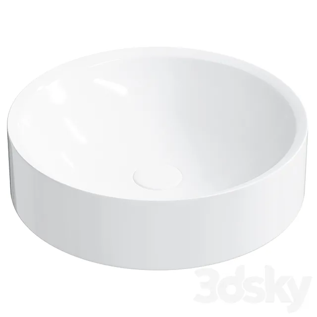 Countertop washbasin NT8565 – mineral casting 3D Model