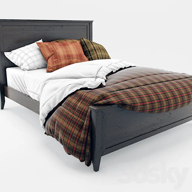 country bed 3DModel