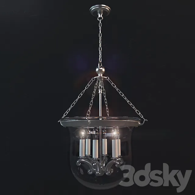 Country Bell Jar Lantern 3DModel Country Bell Jar Lantern 3DModel