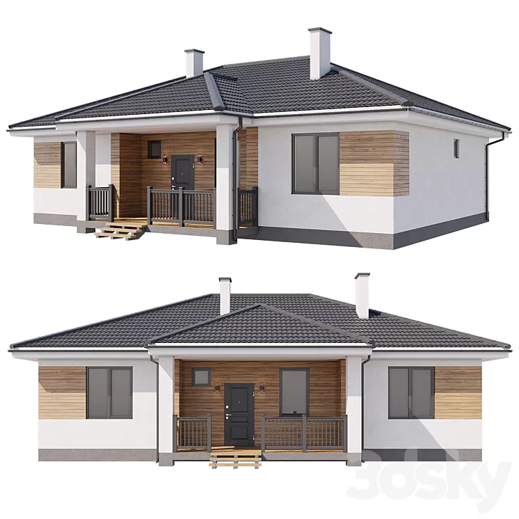 Country house 120 sq.m. 3D Model