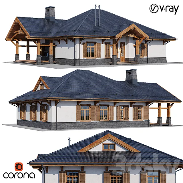 country house 4 3D Model