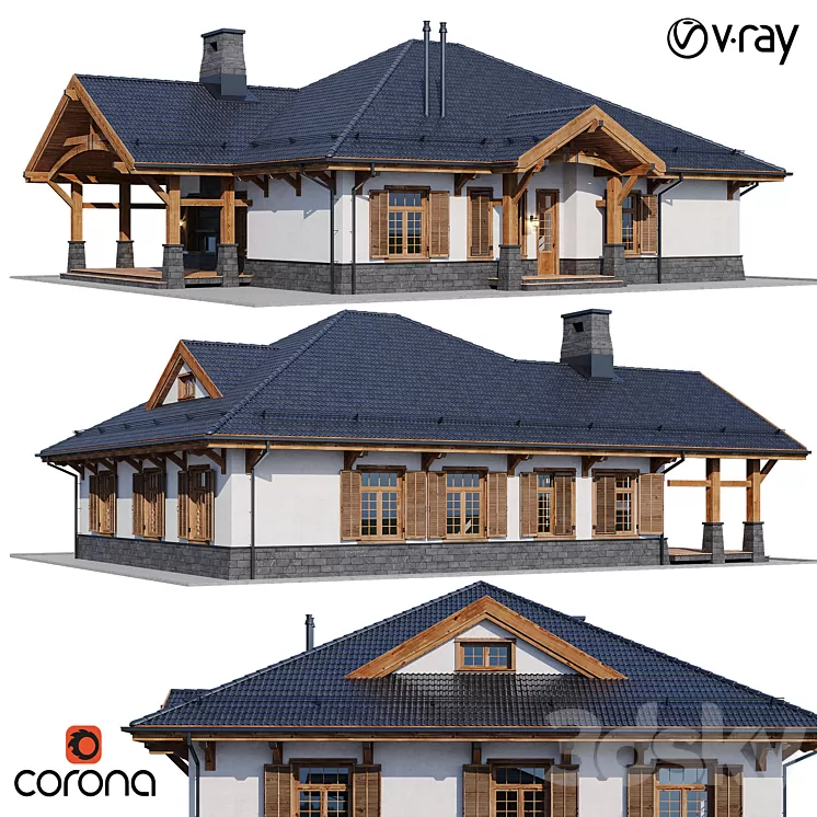 country house 4 3D Model