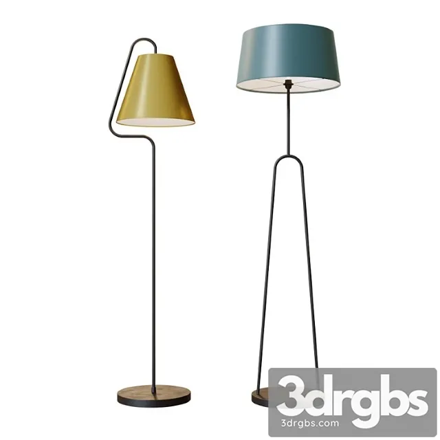 Coupole & alfa floor lamp 3D Model Download