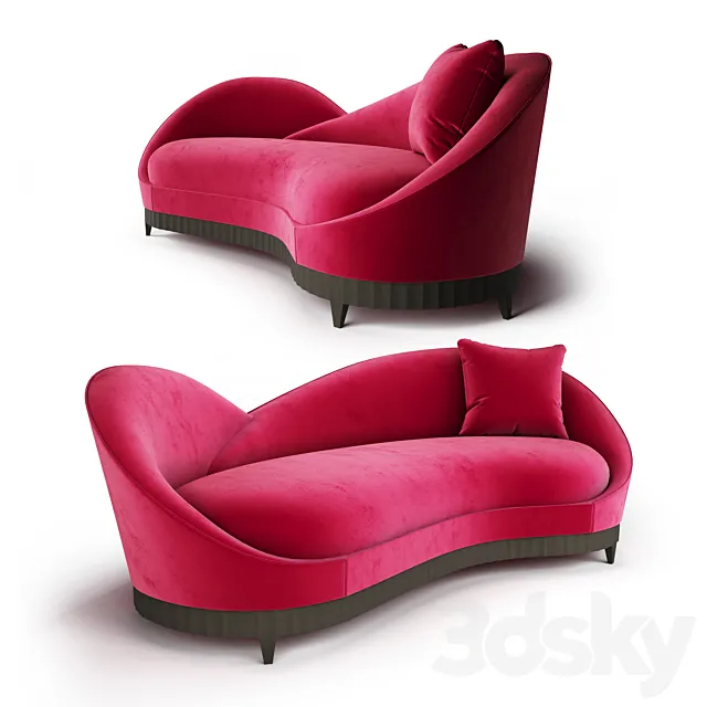 Courbe sofa by Christopher Guy 3D Model