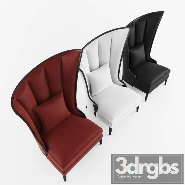 Courbure Droite Armchair 3D Model Download Courbure Droite Armchair 3D Model Download
