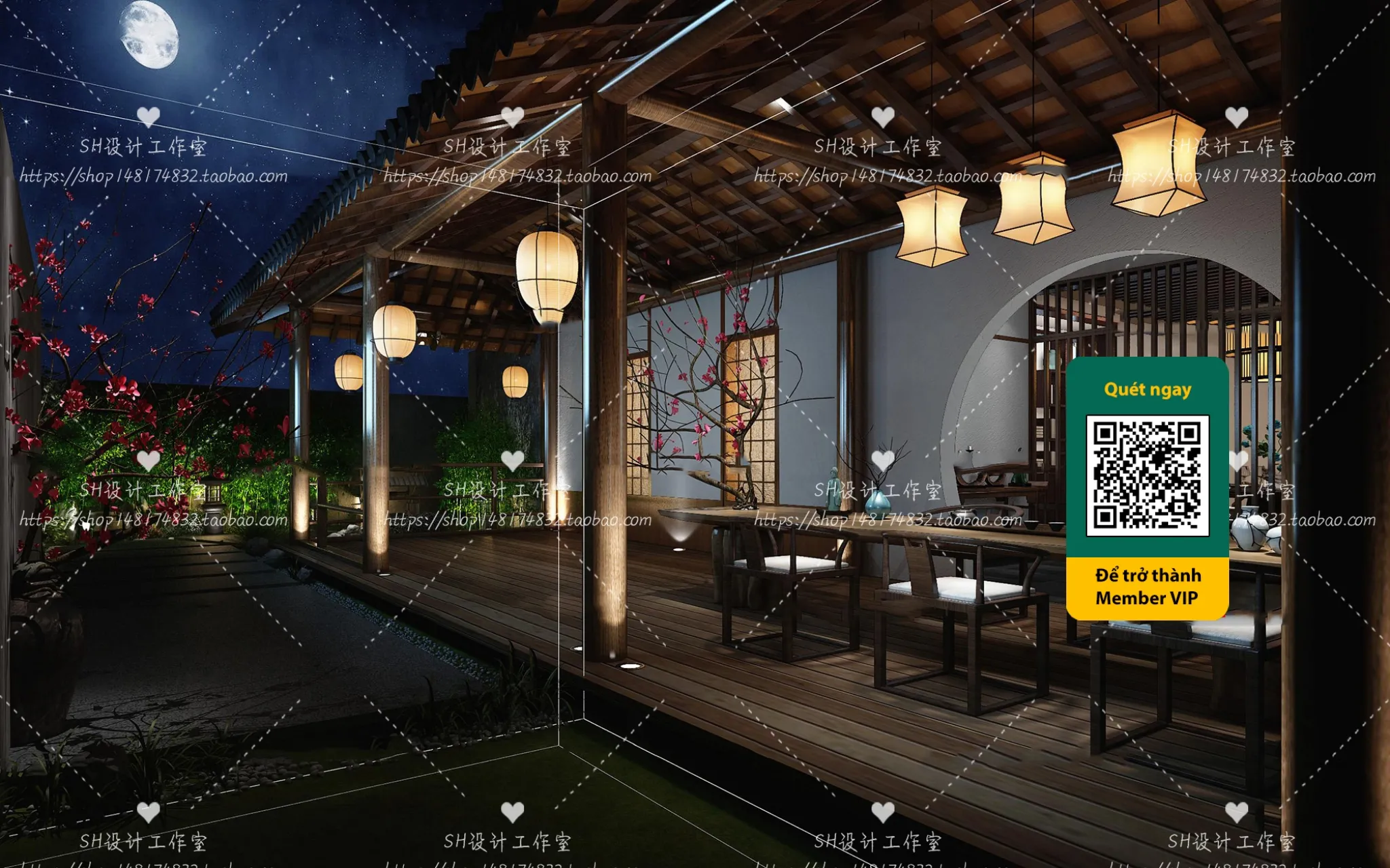 COURTYARD – VRAY / CORONA – 3D MODEL – 6390