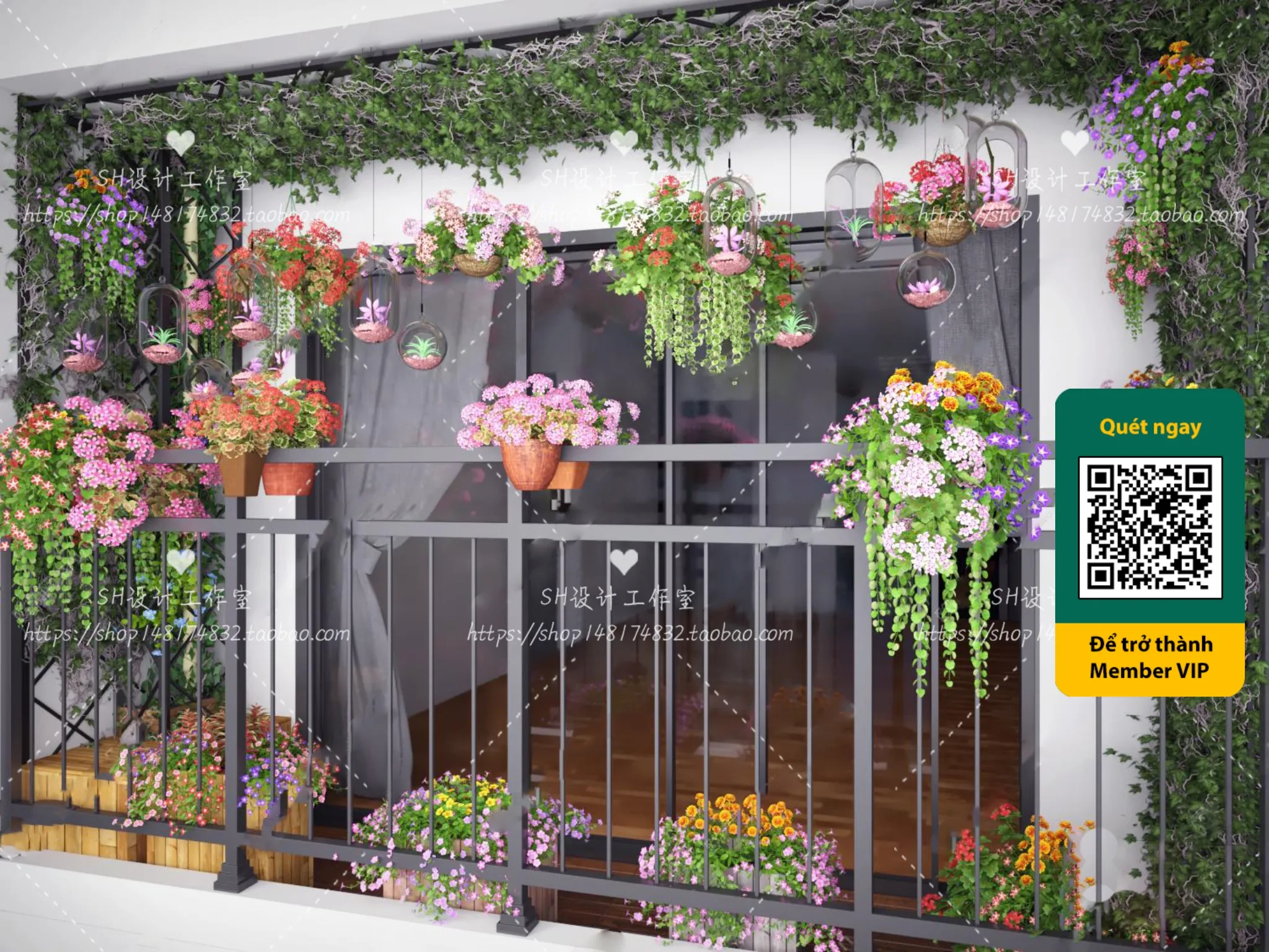 COURTYARD – VRAY / CORONA – 3D MODEL – 6411