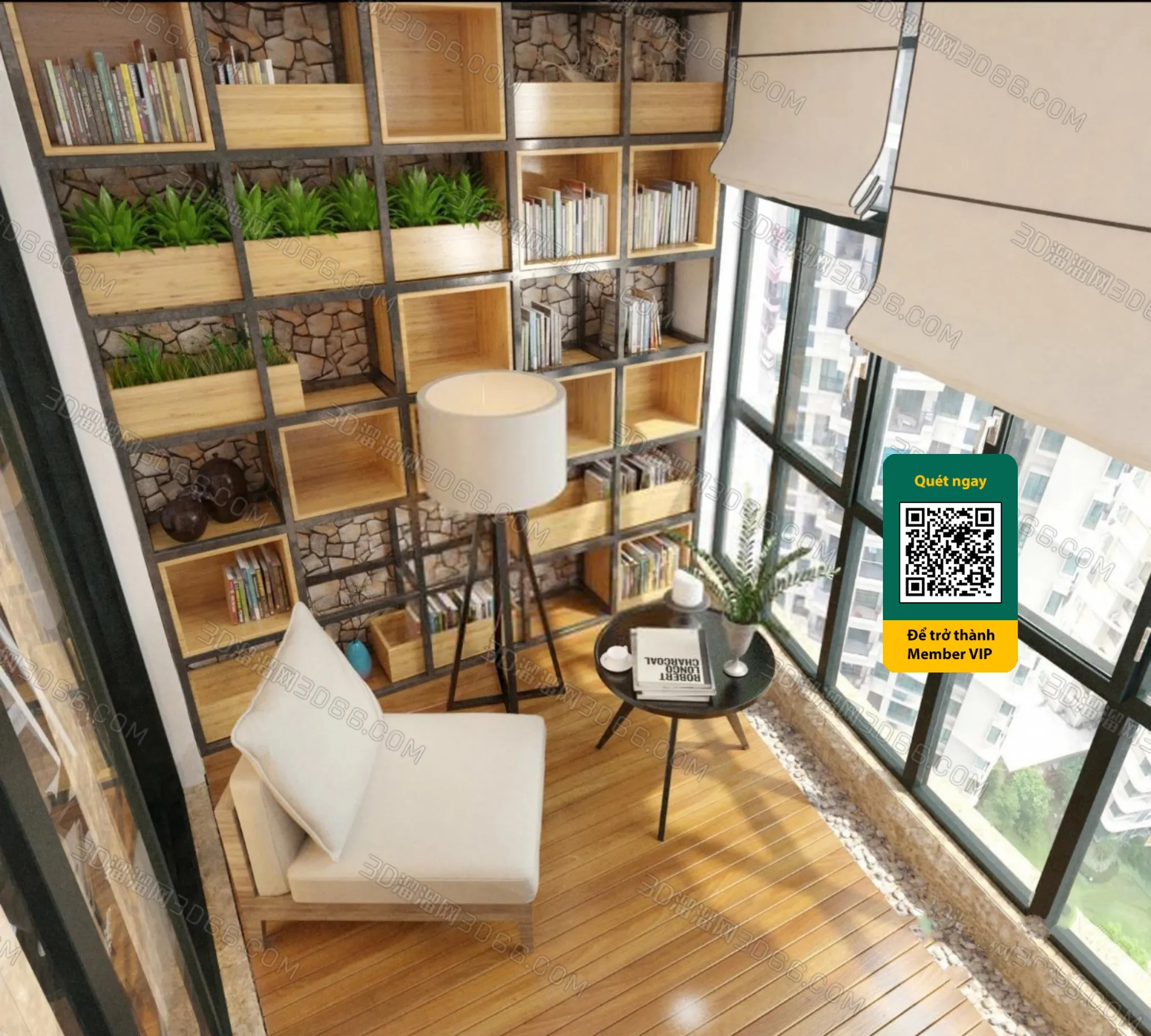 COURTYARD – VRAY / CORONA – 3D MODEL – 6427