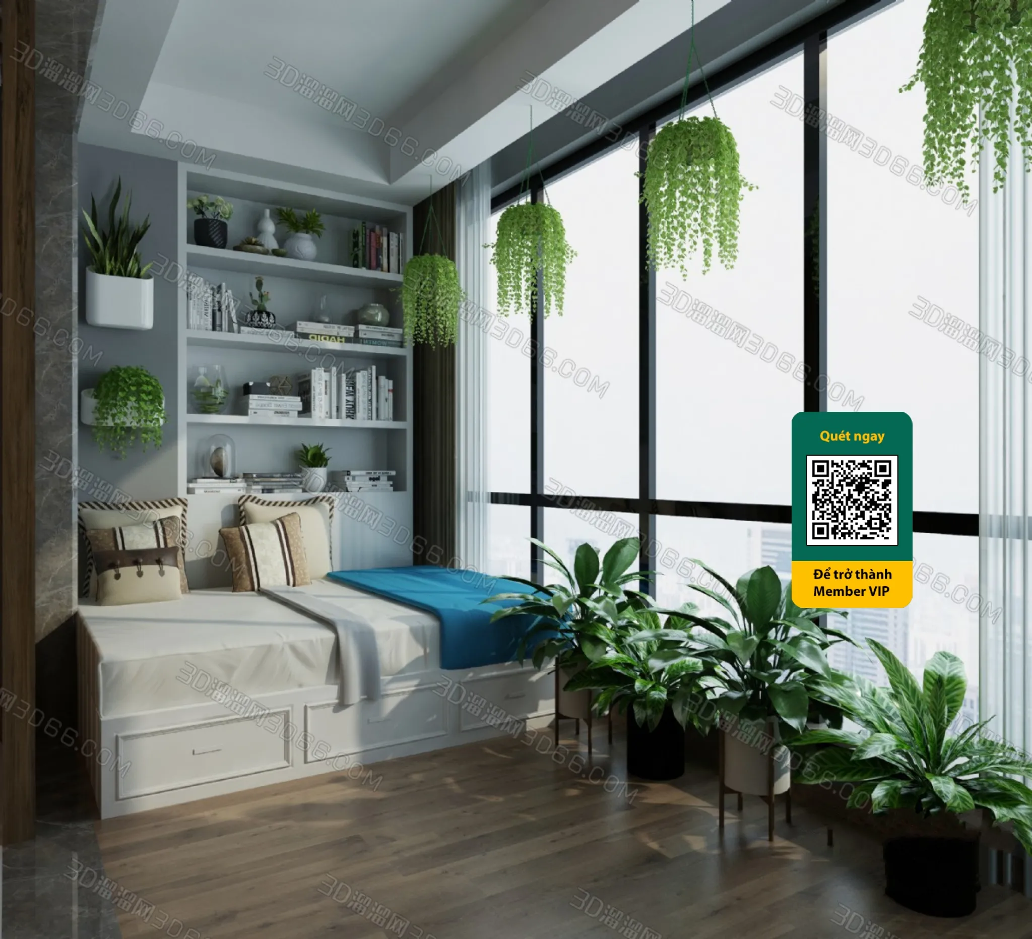 COURTYARD – VRAY / CORONA – 3D MODEL – 6459