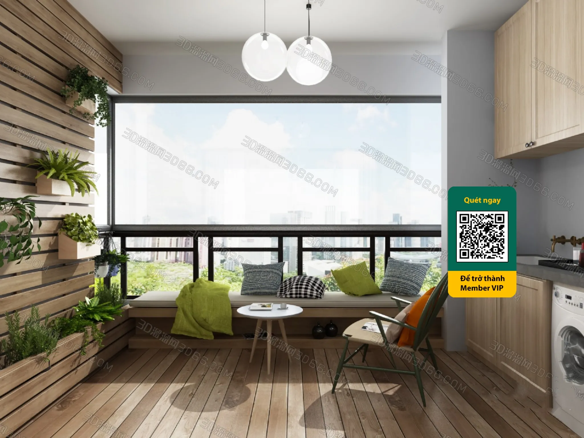 COURTYARD – VRAY / CORONA – 3D MODEL – 6460