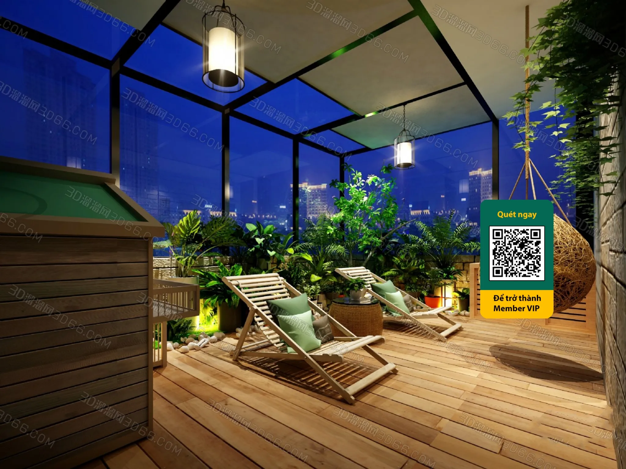 COURTYARD – VRAY / CORONA – 3D MODEL – 6469