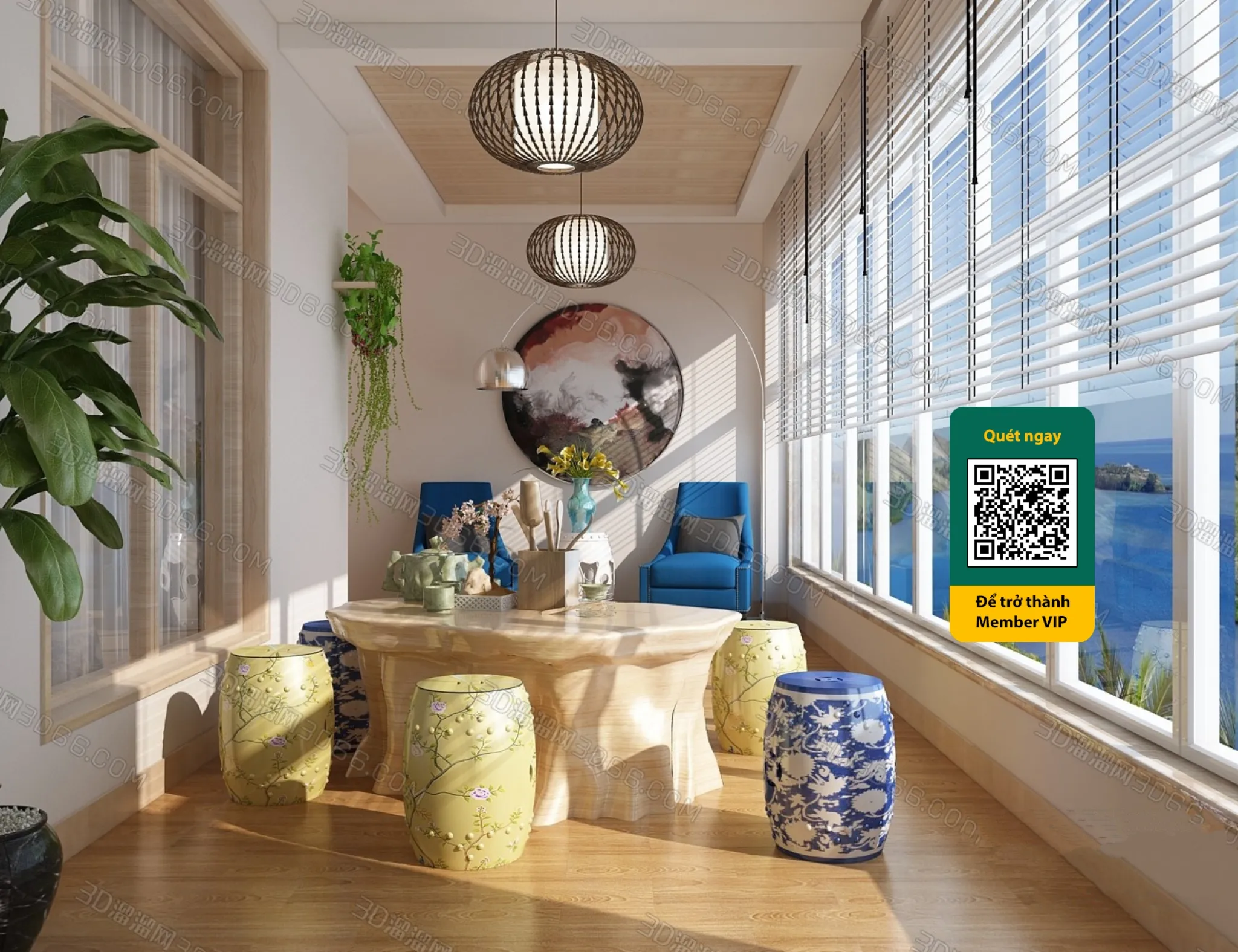 COURTYARD – VRAY / CORONA – 3D MODEL – 6475