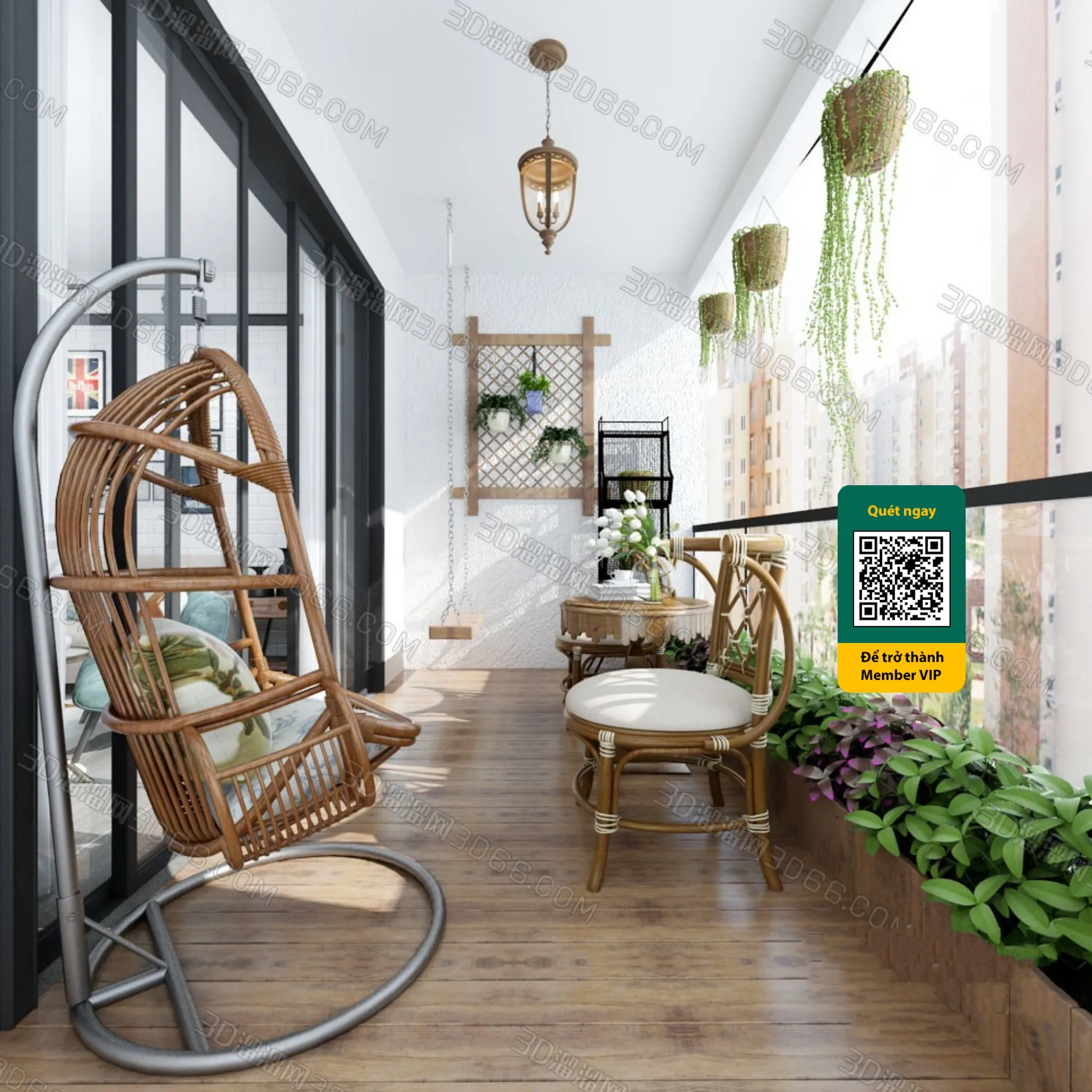 COURTYARD – VRAY / CORONA – 3D MODEL – 6483