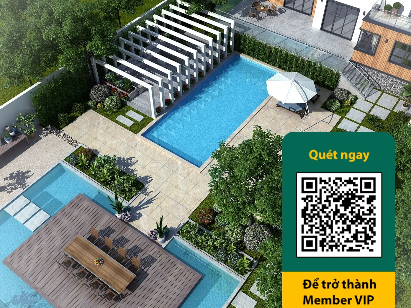 COURTYARD – VRAY / CORONA – 3D MODEL – 6508