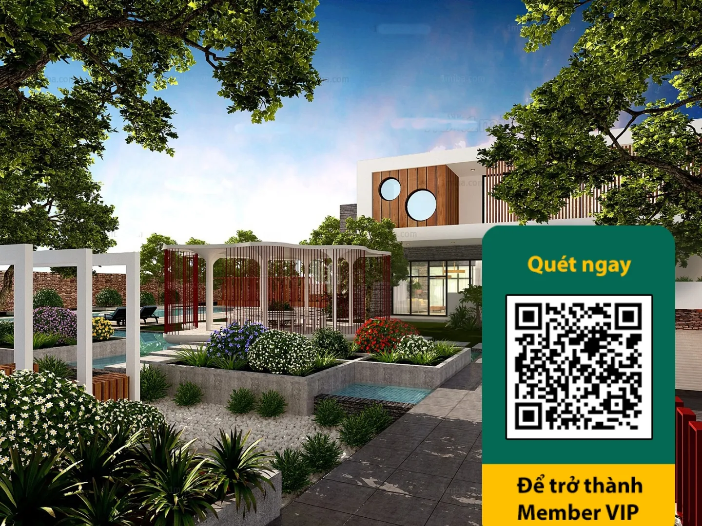 COURTYARD – VRAY / CORONA – 3D MODEL – 6510