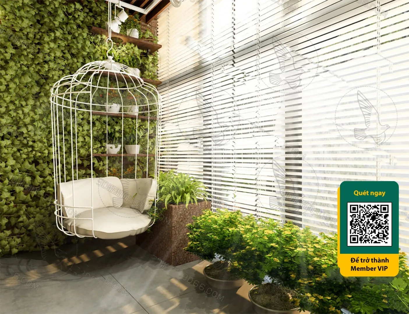 COURTYARD – VRAY / CORONA – 3D MODEL – 6541