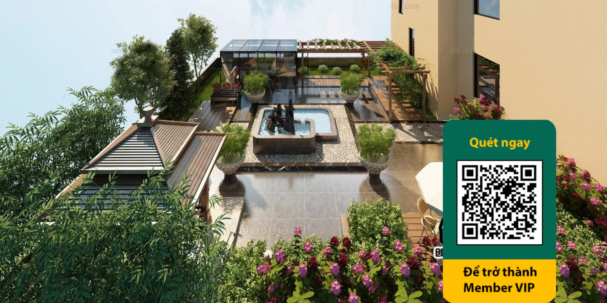 COURTYARD – VRAY / CORONA – 3D MODEL – 6549