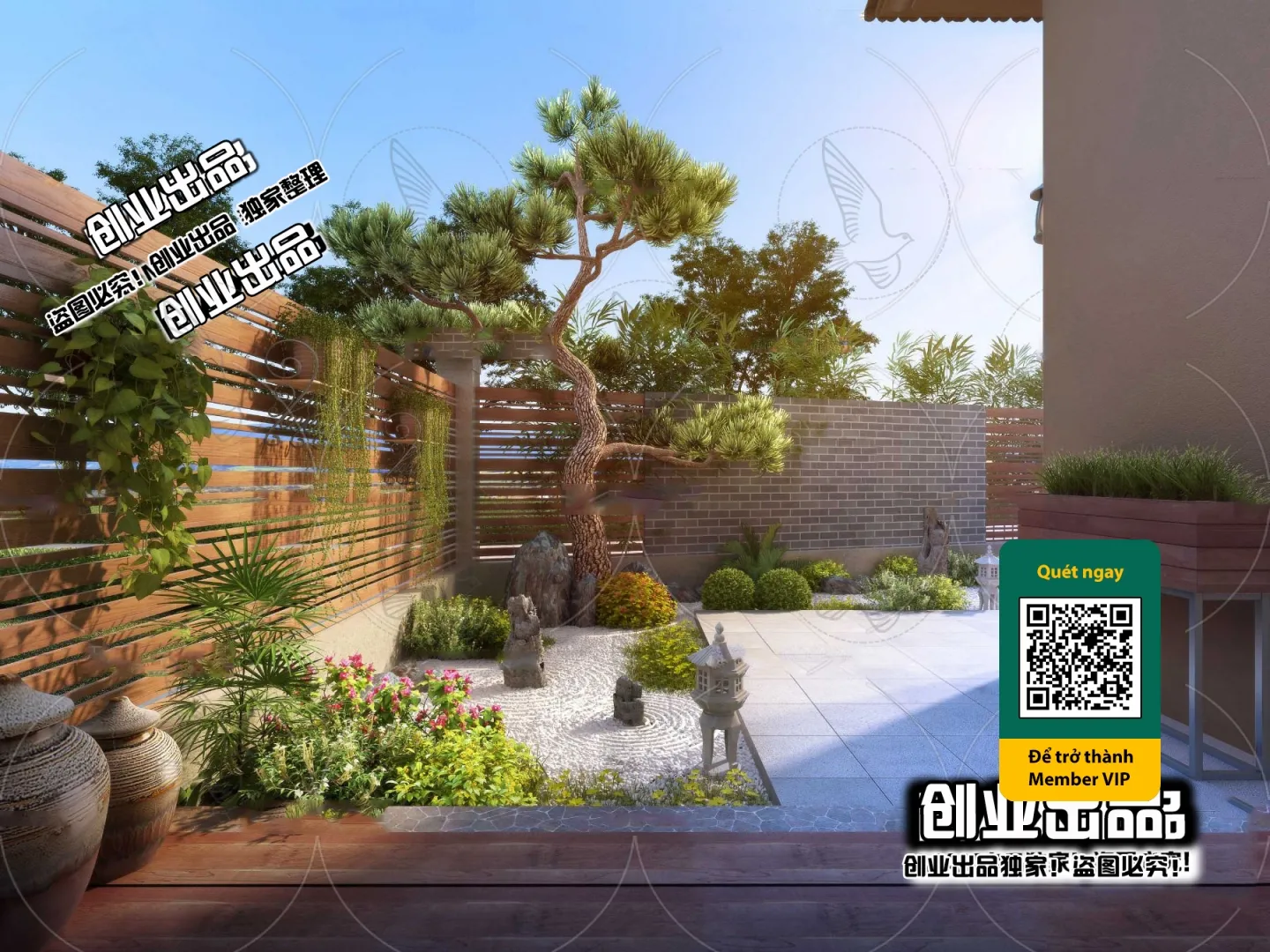 COURTYARD – VRAY / CORONA – 3D MODEL – 6583