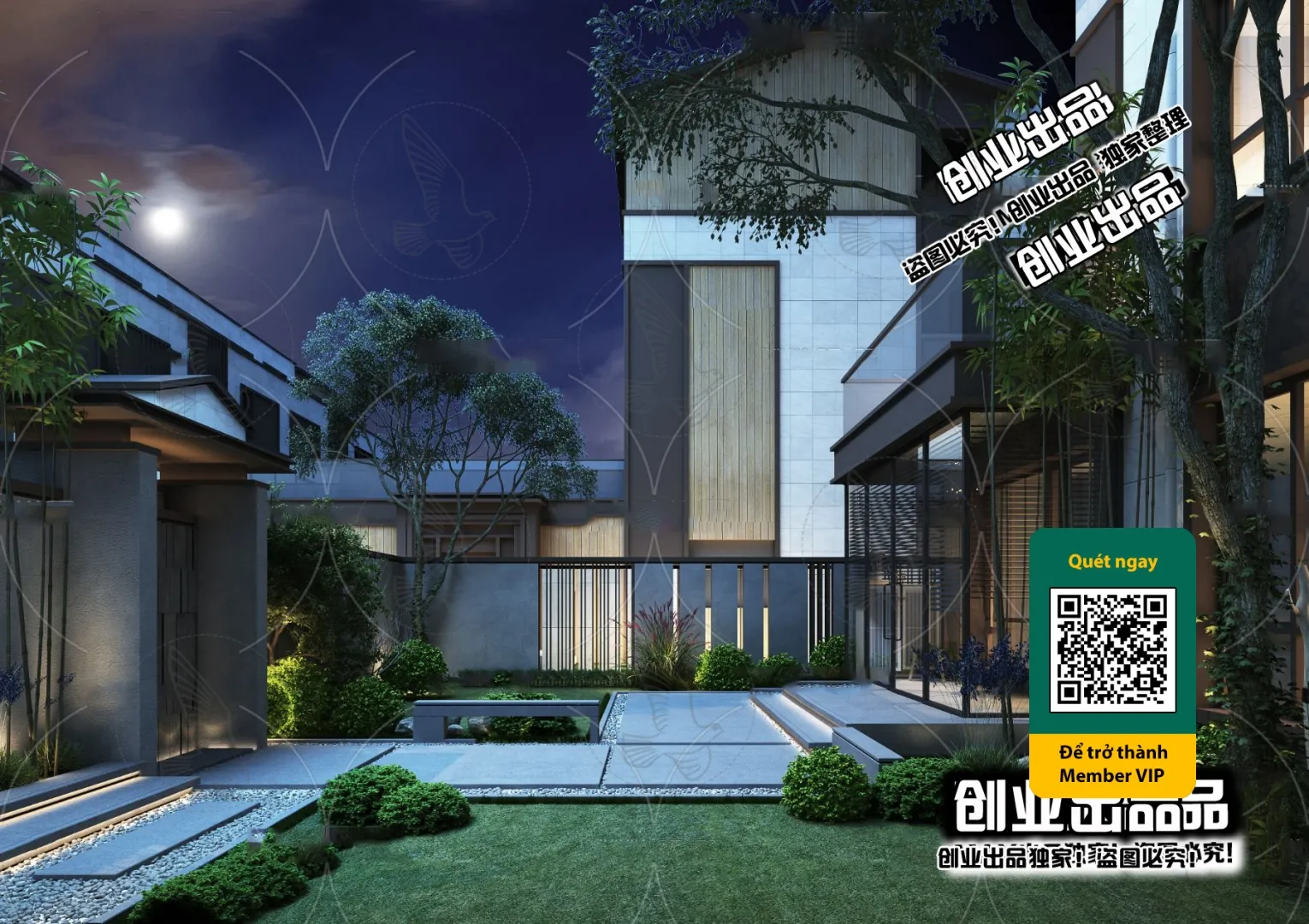 COURTYARD – VRAY / CORONA – 3D MODEL – 6584