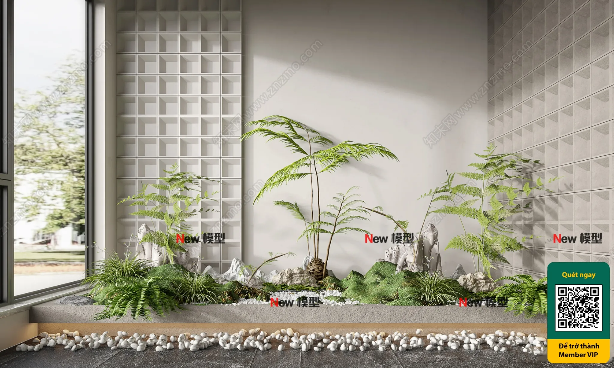 COURTYARD – VRAY / CORONA – 3D MODEL – 6620