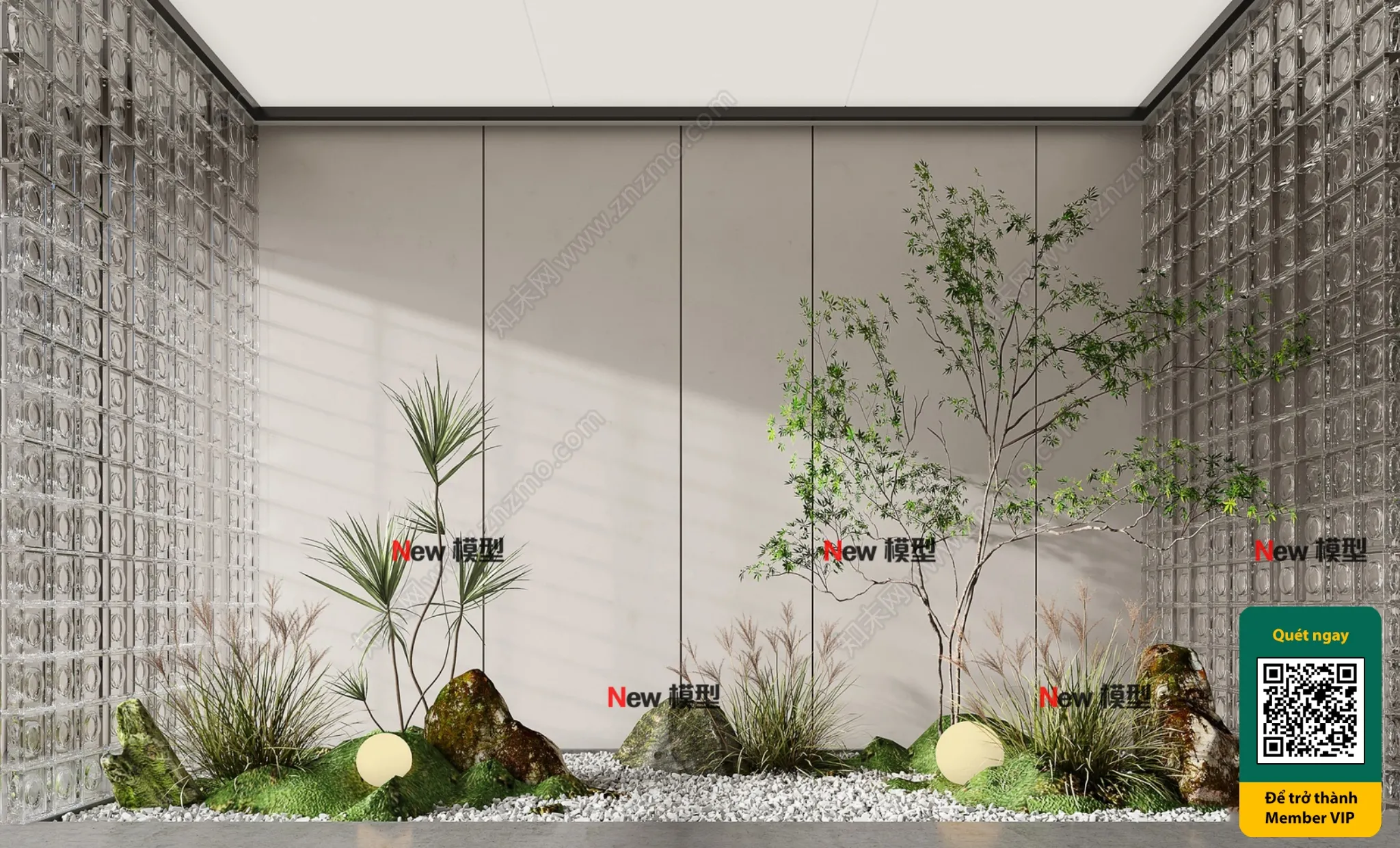 COURTYARD – VRAY / CORONA – 3D MODEL – 6621