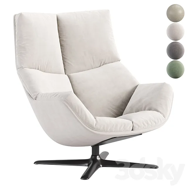 Cova Armchair by Davisfurniture 3D Model Cova Armchair by Davisfurniture 3D Model