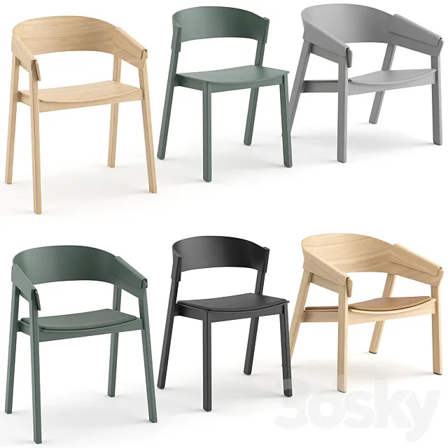 Cover Chairs by Muuto 3D Model Cover Chairs by Muuto 3D Model