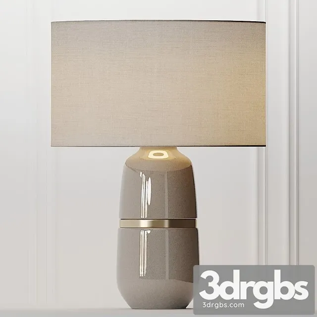 Cox Cox Banded Ceramic Table Lamp 3D Model Download