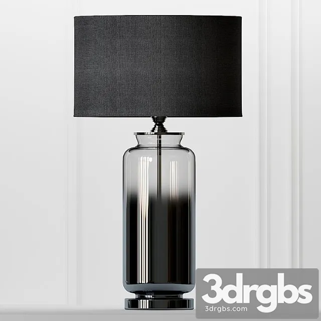 Cox & cox gray smoke glass table lamp 3D Model Download