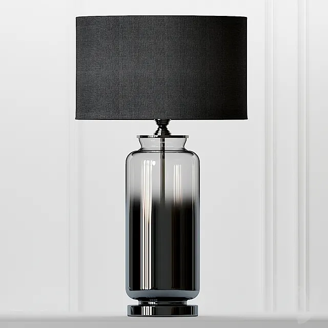Cox & Cox Gray Smoke Glass Table Lamp 3DModel