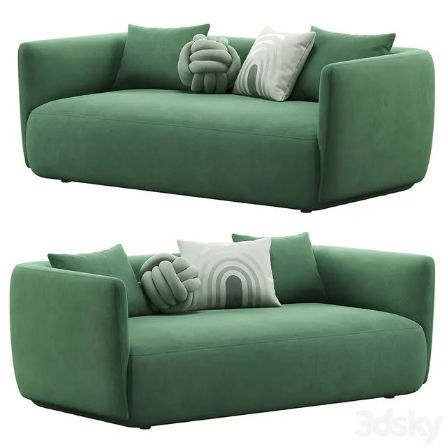 Cozy 2-seat Sofa by MDF Italia 3D Model Cozy 2-seat Sofa by MDF Italia 3D Model