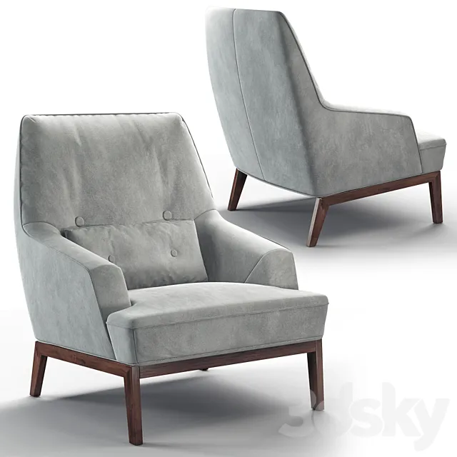 Cozy armchair 3D Model