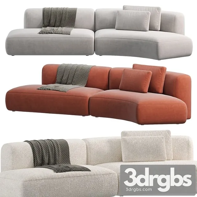 Cozy curve sofa by mdf italia 2 3D Model Download Cozy curve sofa by mdf italia 2 3D Model Download