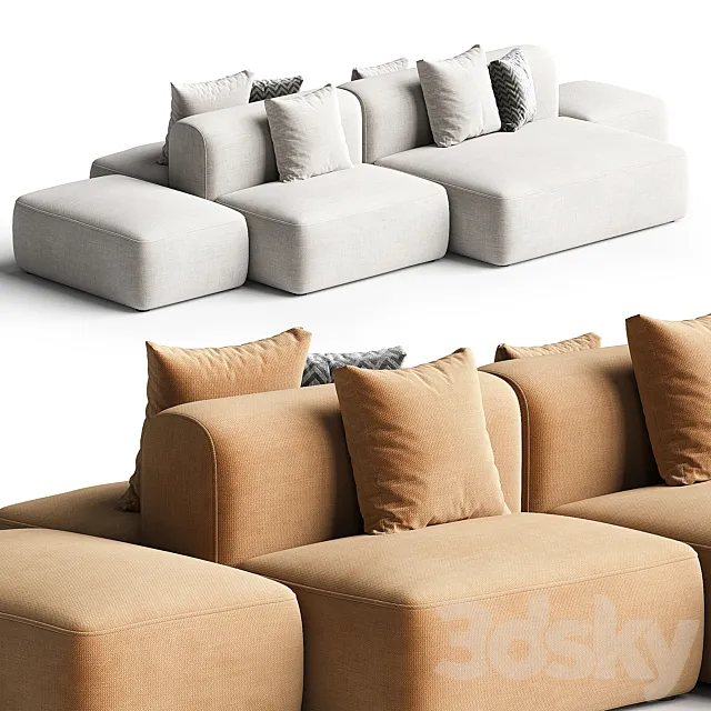 COZY ISLAND By MDF Italia 3D Model COZY ISLAND By MDF Italia 3D Model